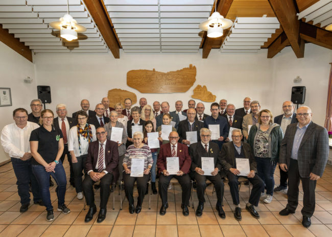 Ehrungsveranstaltung der Chorgruppe Nord im Oktober 2021 in Alpenrod/Westerwald. Foto: Röder-Moldenhauer.