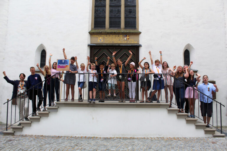 Die glücklichen Preisträger des Kinderchorland-Preises Rheinland-Pfalz: die Junge Kantorei Sankt Maria aus Kaiserslautern. Foto: Katharina Petry.