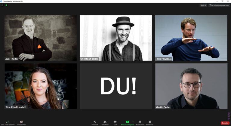 Fünf Dozenten