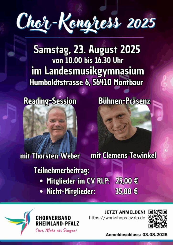 Thorsten Weber und Clemens Tewinkel sind die Dozenten am 23. August in Montabaur. Foto: Tina Hauch / CV RLP