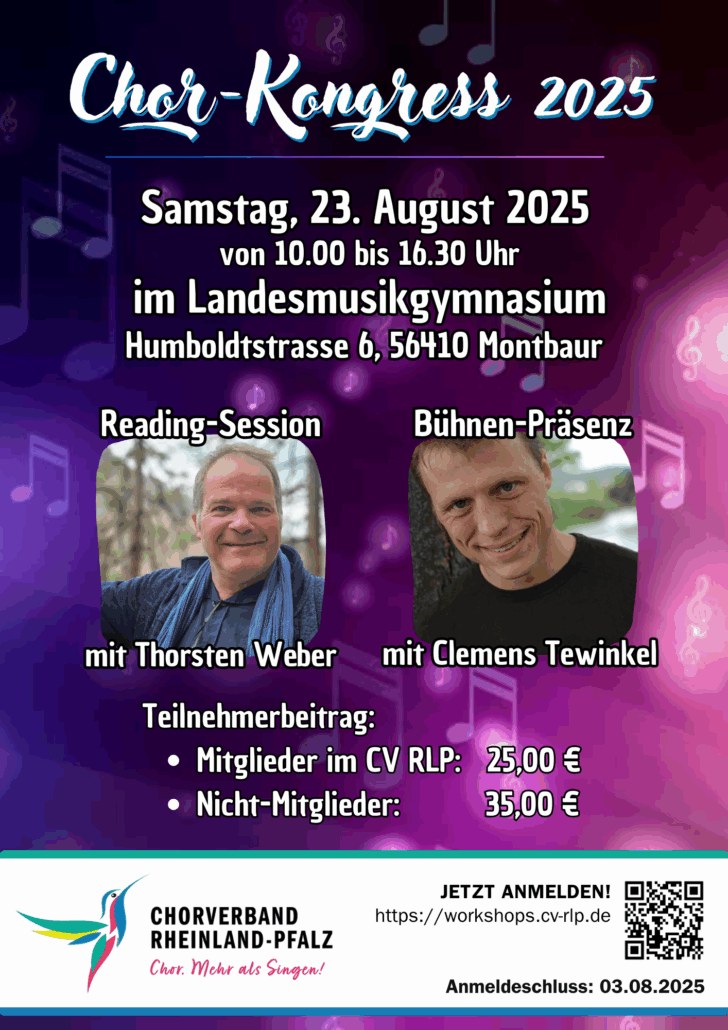 Thorsten Weber und Clemens Tewinkel sind die Dozenten am 23. August in Montabaur. Foto: Tina Hauch / CV RLP