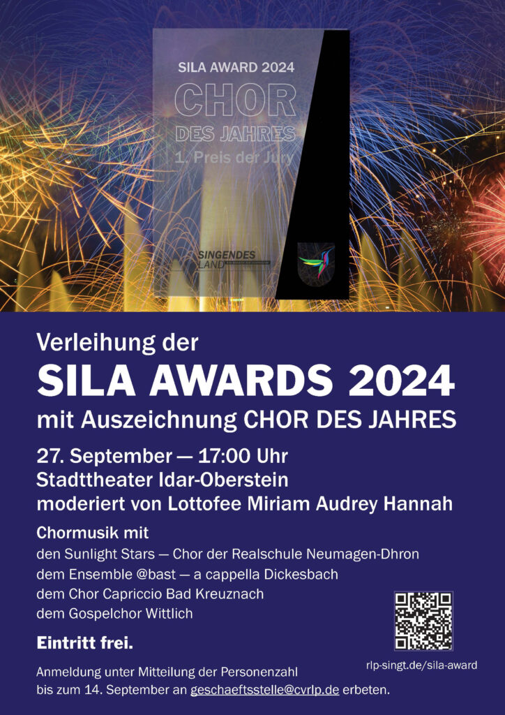 Die SILA Awards 2024 werden am 27. September im Stadttheater in Idar-Oberstein verliehen. Dazu sind interessierte Personen herzlich eingeladen. Foto: D. Meyer / CV RLP