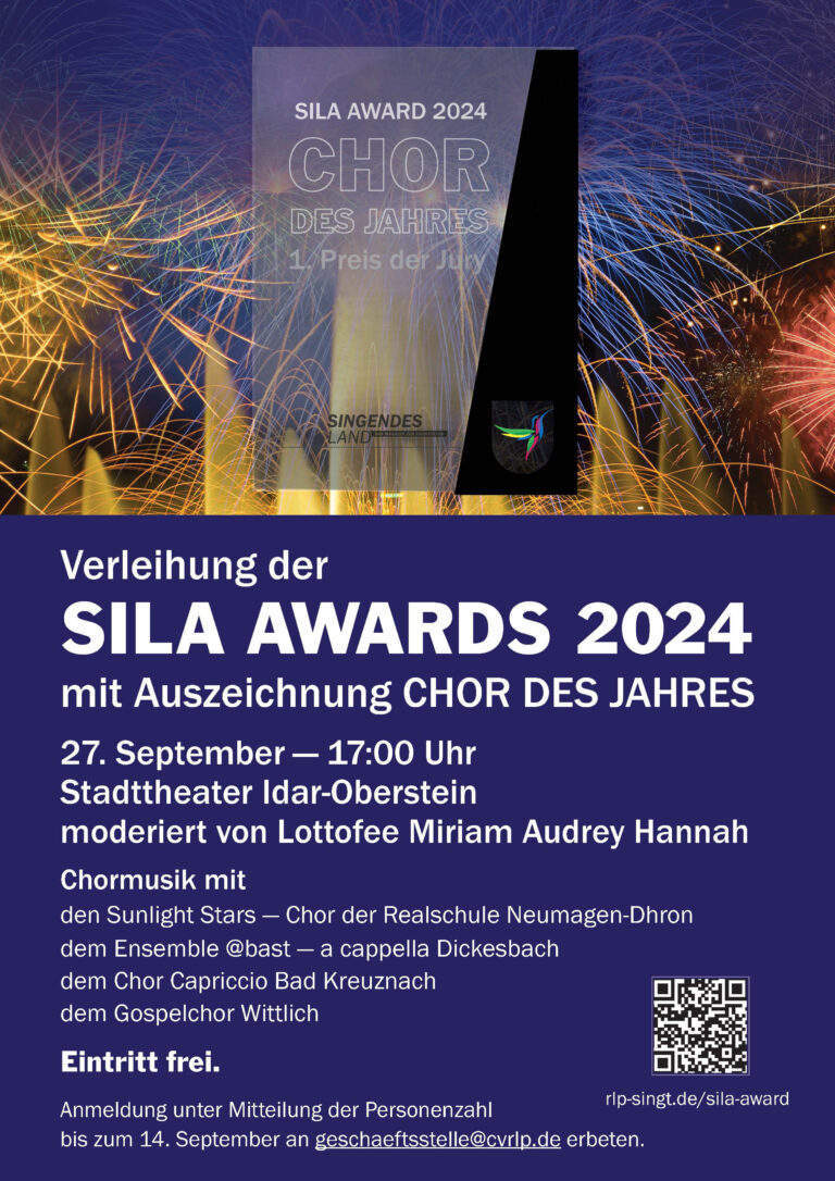 Die SILA Awards 2024 werden am 27. September im Stadttheater in Idar-Oberstein verliehen. Dazu sind interessierte Personen herzlich eingeladen. Foto: D. Meyer / CV RLP