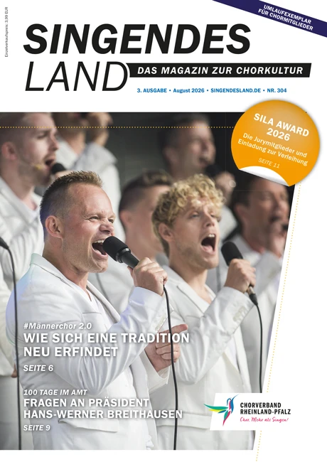Die kommende Ausgabe von Singendes Land 03/26 beschreibt unter anderem eine neue Generation von Männerchören. Foto: Melanie Lemahieu / A. Nußbaum